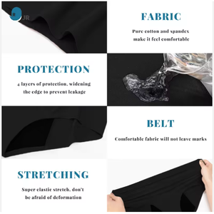 Sous-vêtements sexy pour femmes grandes tailles, confortables au quotidien, anti-adhérents, taille moyenne, avec des caractéristiques respirantes et antibactériennes - Product Image 3