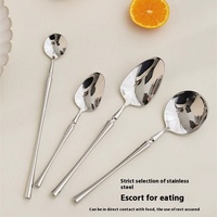Ensemble de couverts en acier inoxydable 304 polonais miroir ensemble de couverts lourds et robustes lave-vaisselle cuisine fourchettes couteau cuillères ensemble