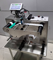 Machine d'étiquetage rotative automatique à rouleaux NASCENCE avec capteur d'étiquettes transparentes pour emballage papier 220V 300W pour liquides émulsionnels