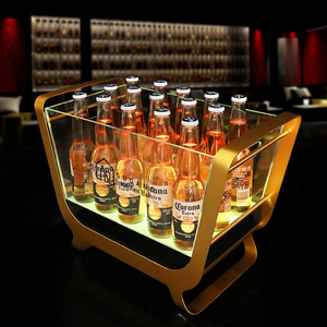 Ice-Sealed Champagne Boat 12/24 LED Illuminated Ice Bucket For Bars KTV Party Modern Design Plastic Material - Product Image 3