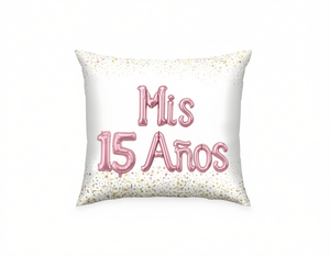 Palloncino in lamina rosa con scritta 'Mis 15 Anos' per decorazioni per adolescenti, festa dei 15 anni - Product Image 1