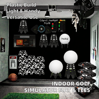 DIAS T47-1190 Tapis de simulateur de golf d'intérieur léger et durable pour l'entraînement hivernal, avec tees de golf en plastique, couleur personnalisée, gazon synthétique de 70 mm