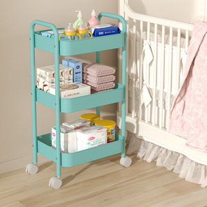 Étagère de rangement de cuisine mobile à trois niveaux de type sol pour les coins, <span class=keywords><strong>la</strong></span> cuisine, le salon et <span class=keywords><strong>la</strong></span> salle de bain - Product Image 3