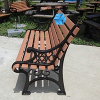 Mobilier d'extérieur moderne en fonte d'aluminium Offres Spéciales longue jardinière de chaise de pot de fleurs banc en plastique recyclé HDPE pour parcs