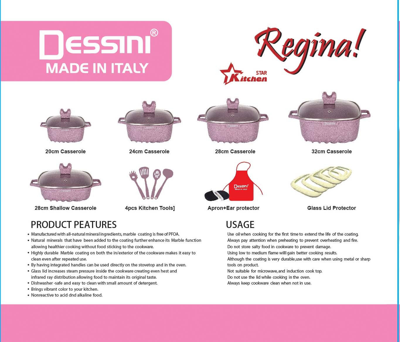 High Quality Durable Using Various Cookware 22piece Non Stick Cooking Large Aluminum Cooking Clay Pots · image 4