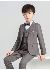 ชุดสูท<span class=keywords><strong>เด็ก</strong></span>ชาย 3 ชิ้น ชุดสูทลำลองสำหรับเด็กผู้ชาย เสื้อเบลเซอร์ + เสื้อกั๊ก + กางเกง ชุด 3 ชิ้น สำหรับงานแต่งงาน งานแสดงเปียโน พิธีกร - Product Image 4