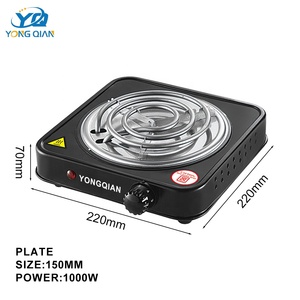 Fornello Portatile a Singola Bobina 1000W in Acciaio Inox, Riscaldamento Istantaneo, Essenziale per Cucina e Dormitorio - Product Image 3