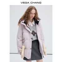 Jaket Vega Chang Musim Dingin Model Baru 90 Bulu Angsa Putih  Jaket Hangat Berkerudung  Mantel Berisi Kapas