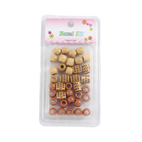 Perles de cheveux brunes dégradées, perles tubulaires pour locs, plusieurs styles, accessoires vintage pour dreadlocks, perles décoratives pour cheveux pour femmes et filles