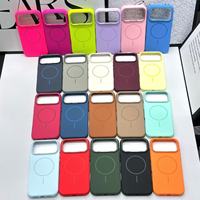 Coques de téléphone en silicone BAILI Factory Colorful Macaron à détection tactile pour iPhone 18 PRO avec trou magnétique en métal pour appareil photo, coque mobile 17 PM