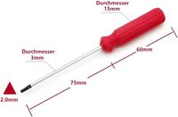 4 tournevis triangulaires 1,4 mm 1,8 mm 2,0 mm 2,3 mm, outils de démontage pour la réparation de jouets électroniques et d'appareils électroménagers
