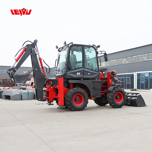 China Factory Price Small Mini 4X4 Digger Excavator Tractor Factory Price Backhoe Loader