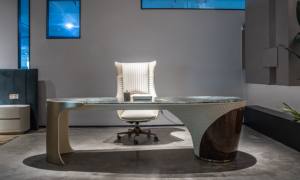 Bureau de luxe Elefante en cuir et marbre pour la maison et le bureau - Product Image 6