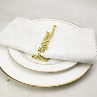 Anneaux de serviette décoratifs en alliage de zinc écologiques et luxueux pour les fêtes aux Philippines - Mon joyeux foyer