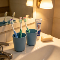 AUBO OEM/ODM disponible, vente en gros, brosse à dents légère en plastique avec poils en PBT, manche en plastique, nettoyage en profondeur, blanchiment des dents, personnalisable