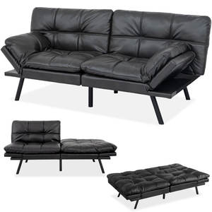 Meubles modernes de salon canapé sectionnel 3 places en cuir <span class=keywords><strong>divan</strong></span> avec rangement canapés-lits multifonctions avec ports USB - Product Image 2