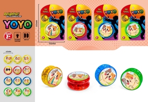 Lijia <span class=keywords><strong>Yoyo</strong></span> de sécurité lumineux en plastique, thème Western Cowboy, multi-styles, pour figures <span class=keywords><strong>3A</strong></span>, design en forme de tambour, système de récupération en gel de silice - Product Image 3