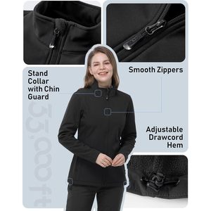 Chaqueta Softshell Impermeable para Mujer, 33,000ft, Ligera, con Forro Polar, Aislante, Cortavientos, con Cierre - Product Image 6