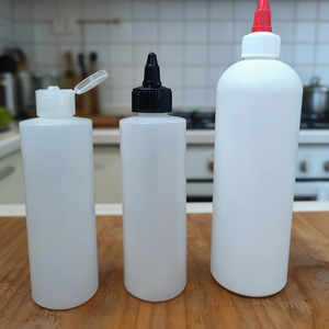 HDPE Rỗng 250 <span class=keywords><strong>Ml</strong></span> 100Ml <span class=keywords><strong>500</strong></span> <span class=keywords><strong>Ml</strong></span> Rõ Ràng Nhựa Pet Màu Mực Tóc Dầu Bóp Dropper Chai Nước Sốt Chai Với Nắp Xoắn Nắp - Product Image 1