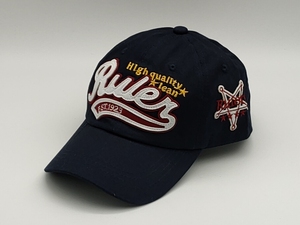 Casquette de baseball rétro américaine pour femme, en jean délavé à trous, à visière large, motif lettres, pour tête large - Product Image 1