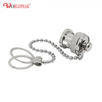 Capuchon anti-poussière étanche WODF BNC mâle avec chaîne, capuchons coaxiaux BNC en laiton pour connecteur coaxial RF BNC femelle
