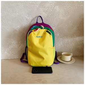 Nueva mochila infantil para exteriores, fresca y a la moda, con bloques de color, mochila de viaje ligera y moderna. - Product Image 5