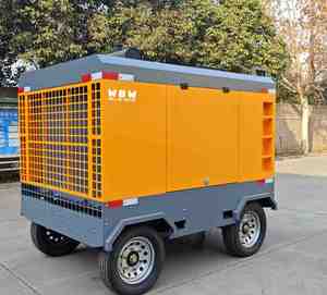 Wbw 15m3/PHÚT 13bar 530cfm máy nén di động di động DIESEL Máy nén khí trục vít quay 188psi để khoan - Product Image 3