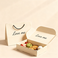 Boîtes d'emballage personnalisées roses pour biscuits, boîtes à biscuits en papier, boîtes à macarons, boîtes à beignets, emballages personnalisés avec logo
