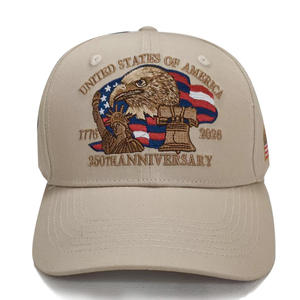 Gorra de Algodón con Bordado Personalizado, Gorra de Sarga con Bordado de América 250, Gorras del Aniversario de los Estados Unidos 250 con Personalización - Product Image 6
