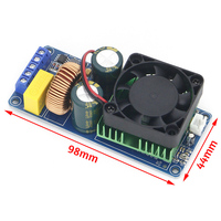 Carte d'amplificateur de puissance numérique HIFI de classe D haute puissance IRS2092S 500W avec 90% d'efficacité, SNR 90dB, impédance 4-8, montage en surface