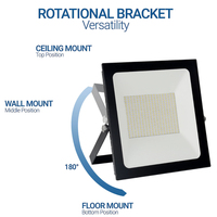 Projecteur LED Extérieur Anti-Éblouissement 4000K Étanche pour Jardin, Parc, Marine, SMD 50W 100W, Faisceau 120°, Prix de Gros
