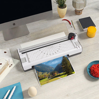 Laminateur à rouleaux chaud et froid 3-en-1 A4 ZEQUAN Modèle 821 A4