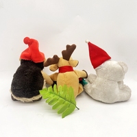 Vente en gros mini jouets animaux en peluche personnalisés cerf ours souris elfe jouets en peluche pour Noël
