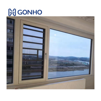 Fenêtres à battants modernes GONHO AS2047 avec certificat NFRC, triple vitrage, anti-effraction, aluminium, 48x48, double vitrage, insonorisées