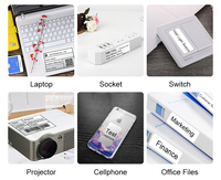 Printer Label Genggam DETONGER DT60S Printer Transfer Termal Barcode QR Code Printer Label Aset Tetap