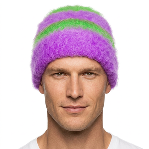 Gorros de Punto en Oferta, Gorros Acrílicos de Nuevo Estilo, Tejidos, Casuales para Invierno, Personalizados con Logotipo Frontal, Hechos a Mano - Product Image 1