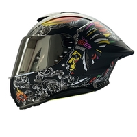 2025 casques de moto visière unique certification de point graphique caméléon de haute qualité