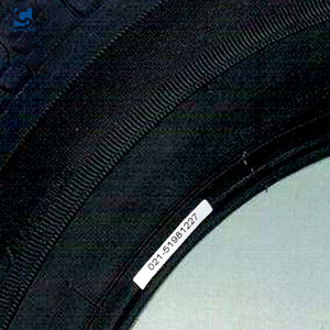 Coche motocicleta goma código de barras marcas neumáticos personalizados parche rollo pegamento blanco impresora bicicletas en blanco goma vulcanización pegatinas - Product Image 3