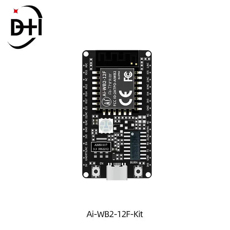 Ai-thinker-Placa de desarrollo de módulo Bluetooth 5,0, base de Ai-WB2-12F-Kit en chip BL602, WiFi, antena PCB, interfaz tipo C