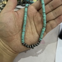 Collier ras du cou en perles Navajo et turquoise style cowgirl pour femme, cadeau