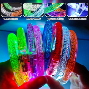 Pulsera Brillante en la Oscuridad en Oferta, Pulsera LED Intermitente Económica, Pulseras Acrílicas para Fiestas Neón, Artículos Luminosos para Fiestas - Product Image 3