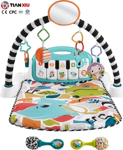 Alfombra de Juego OEM Deluxe con Piano Musical, <span class=keywords><strong>Gimnasio</strong></span> de <span class=keywords><strong>Actividades</strong></span>, Juguete Educativo Musical para Recién Nacidos de 0+ Meses, Alfombra de Juego para Bebés con 2 Sonajeros de Plástico - Product Image 4