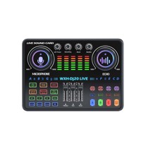 Carte son portable professionnelle DJ20 et interface d'enregistrement musical en studio, son et mixage audio pour PC, téléphone, diffusion
