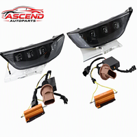 Feux de jour à LED avec clignotants pour Ford Mustang 2015-2017, 2 pièces, 12V, jaunes, étanches, en ABS, feux de brouillard décoratifs