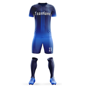 Nouvel ensemble maillot et short de football 2026 personnalisé, léger, anti-humidité, uniforme d'équipe, fabrication en gros - Product Image 4