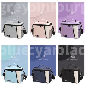 Sac isotherme bandoulière grande capacité, écologique, réutilisable, étanche, pour le travail, l'école, les pique-niques, sac à lunch A-2646 - Product Image 4