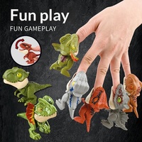 Modèle d'animal en plastique éducatif pour enfants, dinosaure qui mord la main, mini, multi-articulé, réaliste, jouet anti-stress, cadeau, tête