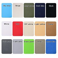 Patch de réparation en tissu de coton imperméable couleur unie 3*1/4 pouces pour doudoune à coller soi-même
