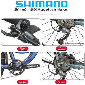 Vente directe usine – Vélo VTT 29 pouces 9 vitesses avec guidon pour longues distances – Engrenages WHL-HLD 9 vitesses offrant un changement de vitesse fluide pour une efficacité accrue - Product Image 6