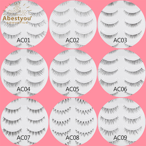Abestyou-pestañas postizas largas y pequeñas, pestañas largas de visón transparente con caja, suave, suave, natural, 5 pares - Product Image 6